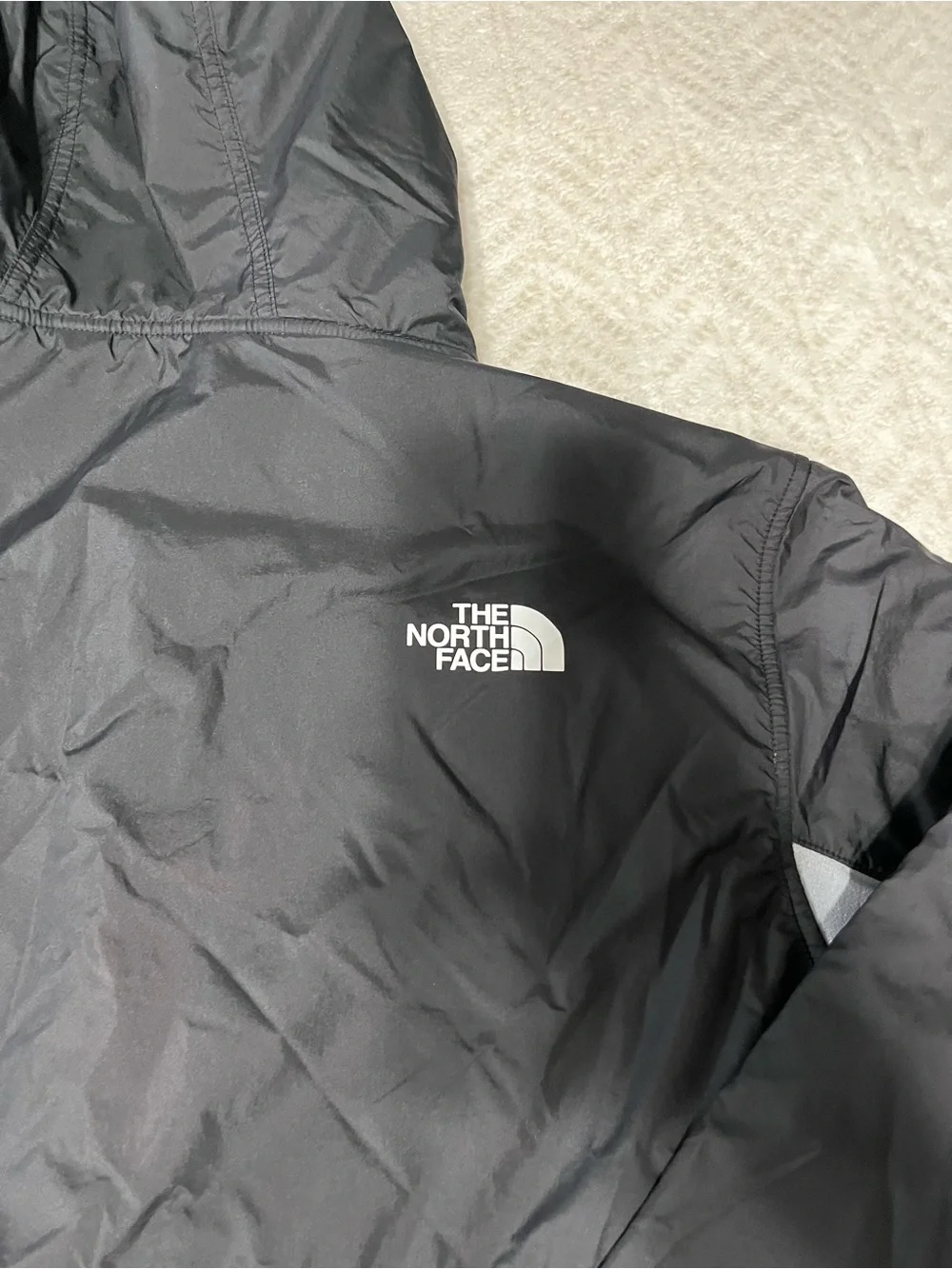 The North Face Men's Black & Gray Hooded Jacket XL